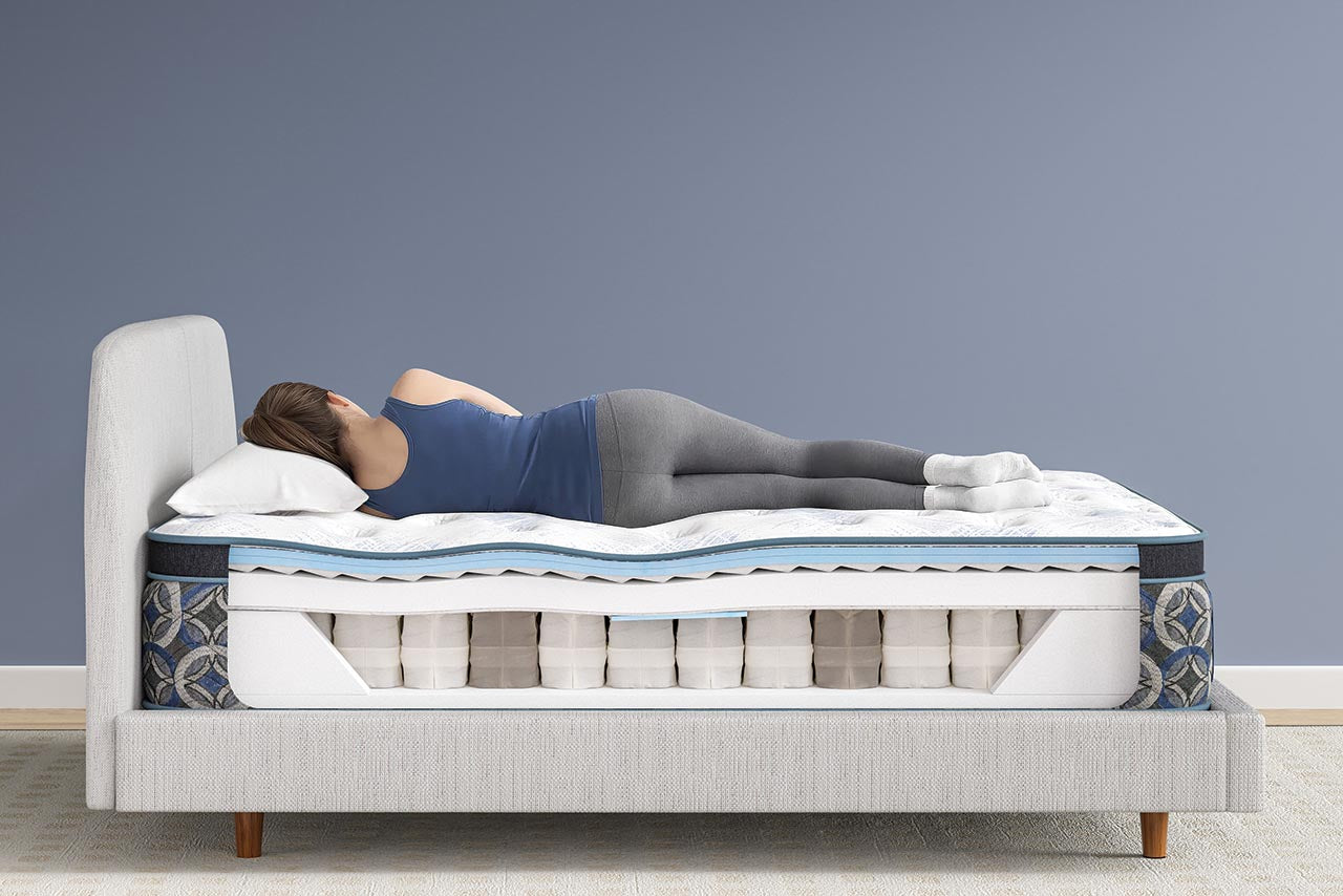 Serta Perfect Sleeper Cascade Range Plush Pillow Top Queen – 15" | Q4™ Support & CoolFeel® Plus