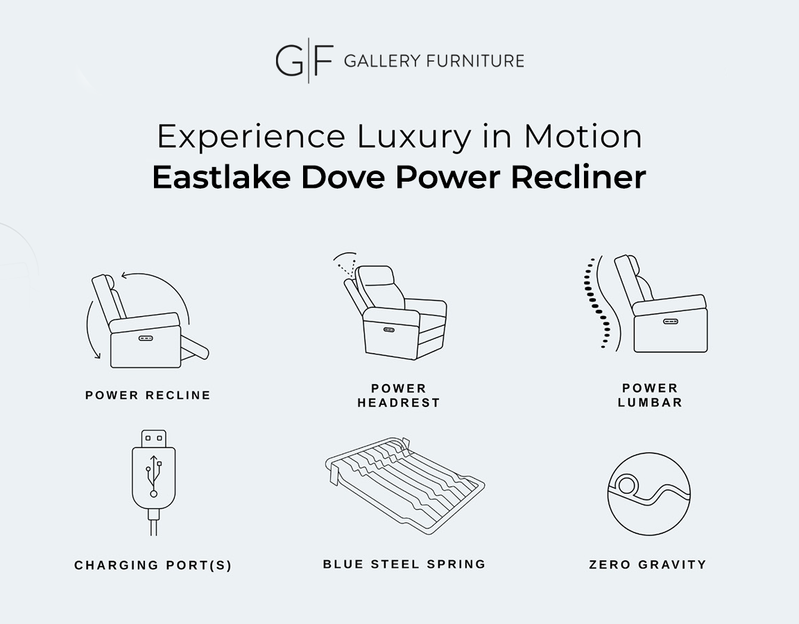 Eastlake Leather Power Recliner With Power Headrest