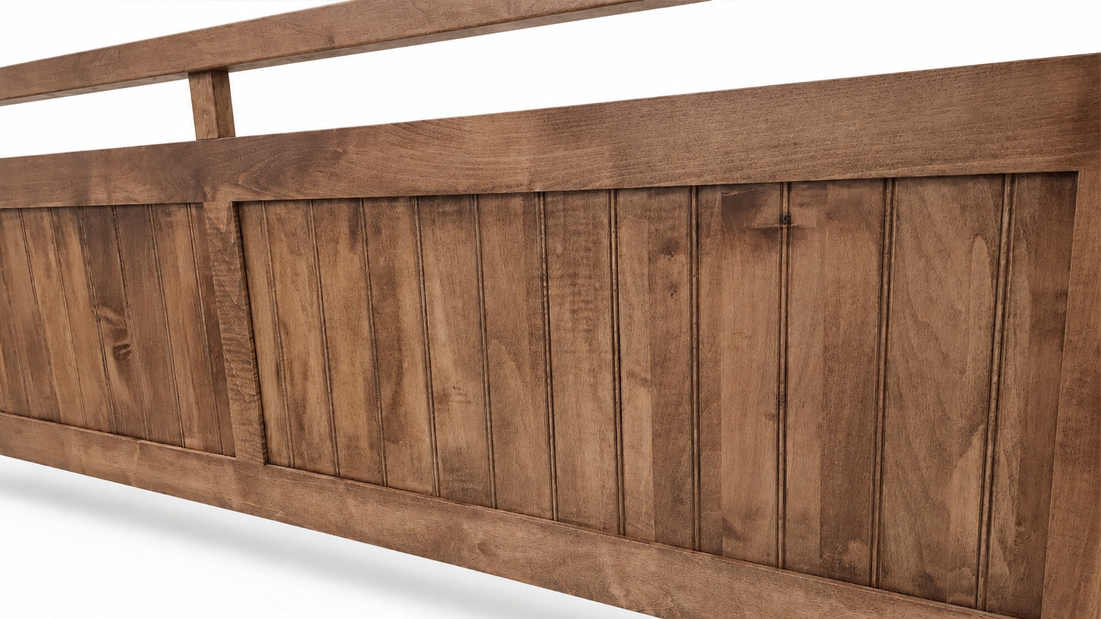 Modern Almond Amish Solid Wood King Bed