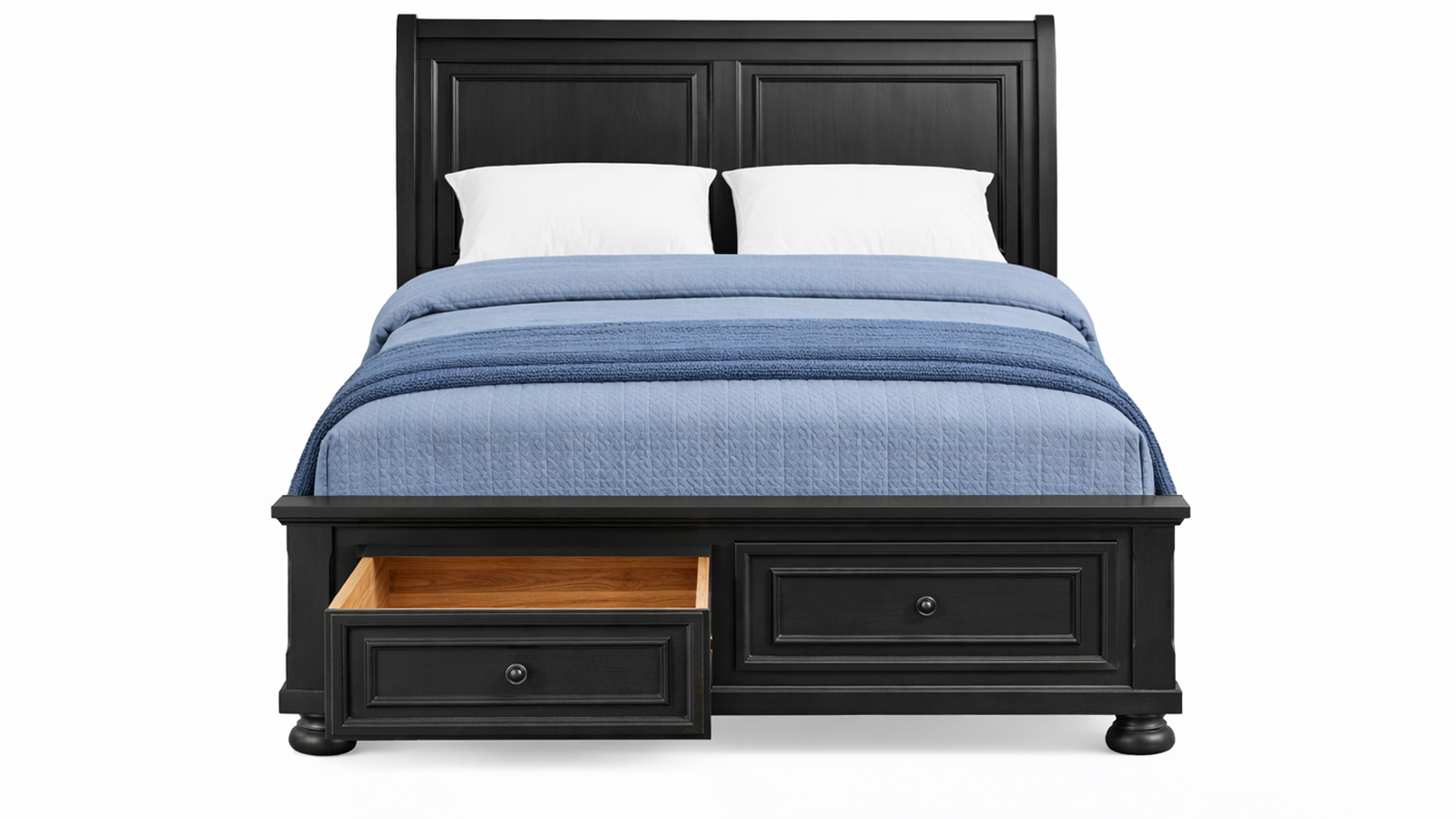 Soriah Grey Full Storage Bed