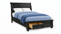 Soriah Grey Full Storage Bed