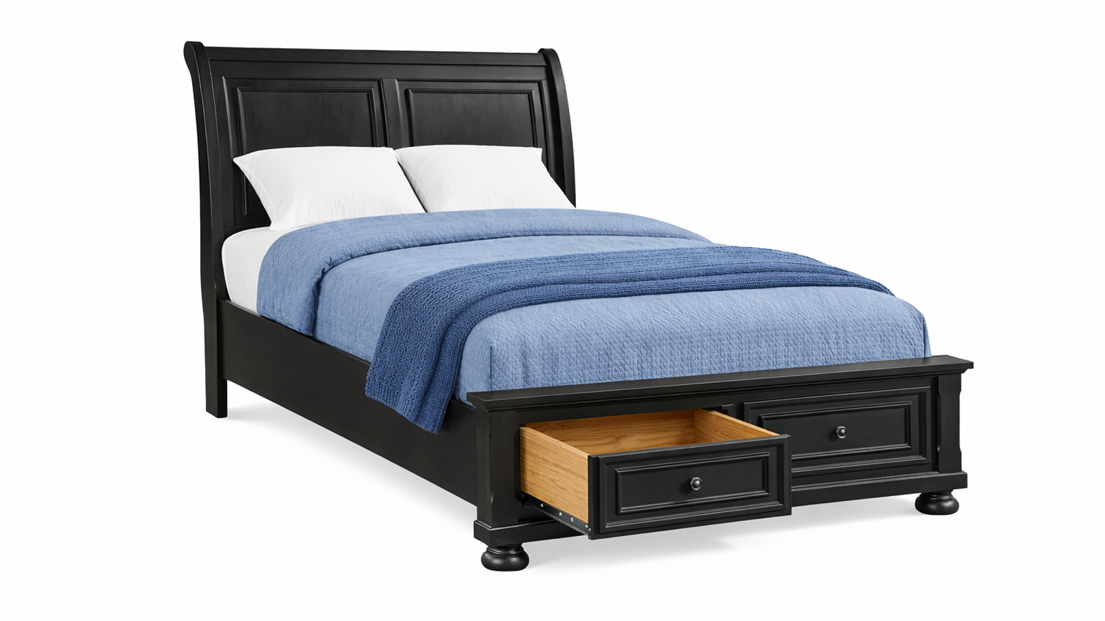 Soriah Grey Full Storage Bed