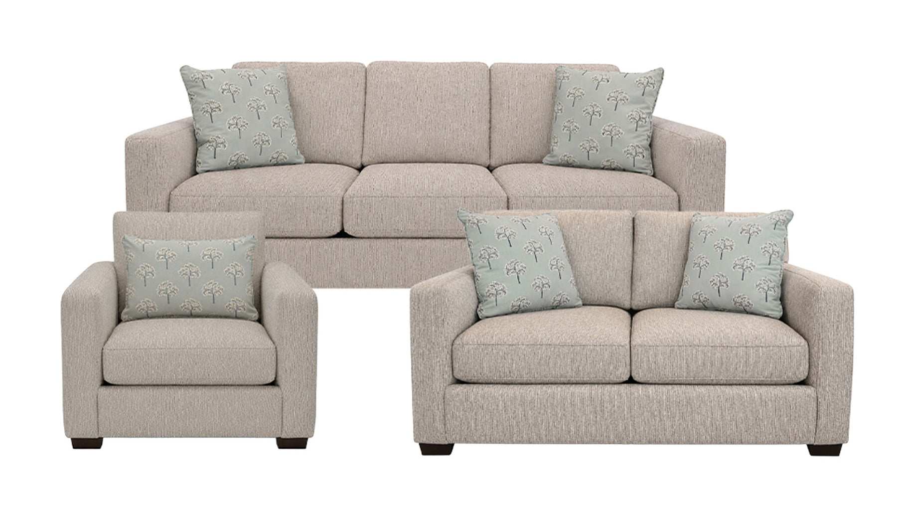 3-Piece Dongeal Tweed Revolution Sofa, Loveseat & Chair | Made in USA | Gallery Furniture
