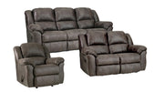 Tumbleweed Dark Grey 3-Piece Manual Reclining Set | Made in USA | Homestretch