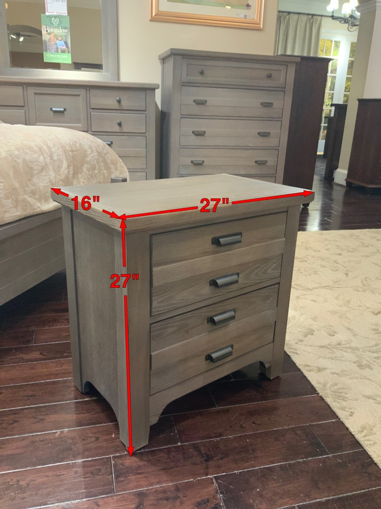 Folkstone Gray Nightstand