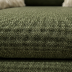 Close-up detail of Rio Spinach Revive performance fabric texture
