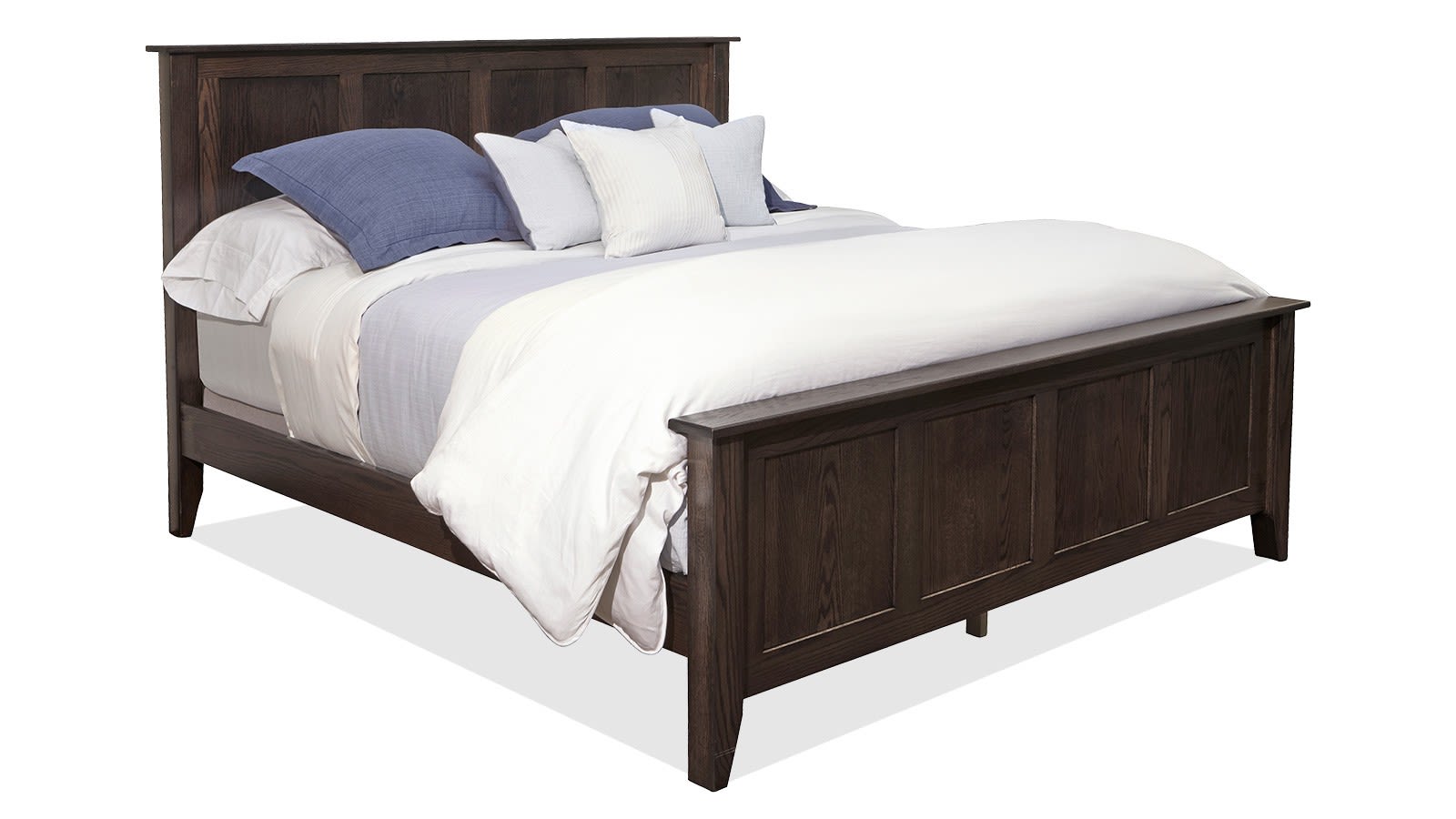 Queen Size Tyler Solid Oak Modern Bed Frame