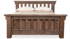 Queen Size Uvalde Rustic Solid Wood Bed Frame