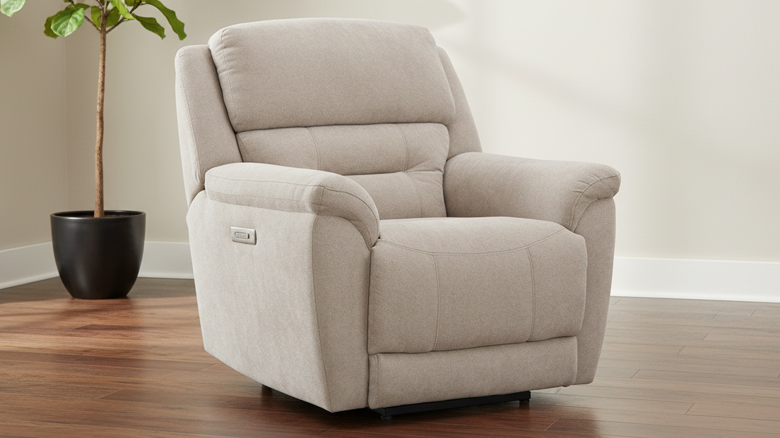 Knockout Stone Power Recliner – Upholstered Living Room Chair Made in USA | Gallery Furniture