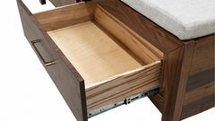 London King Solid Wood Amish Storage Bed