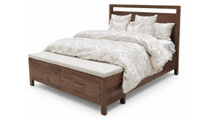 London King Solid Wood Amish Storage Bed