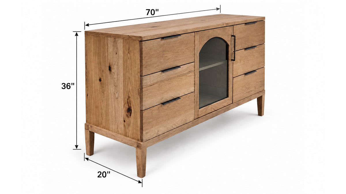 Modora Lux Amish Solid Wood TV Stand