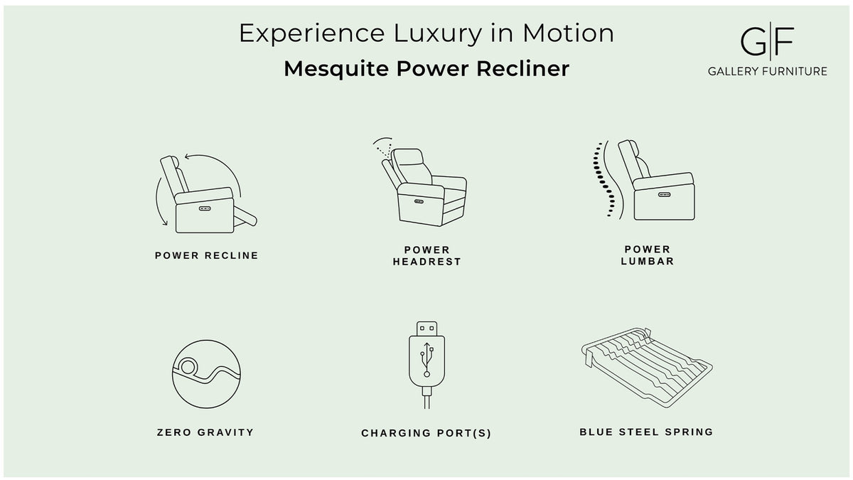 RECLINABLE MESQUITE MARRÓN ELÉCTRICO 