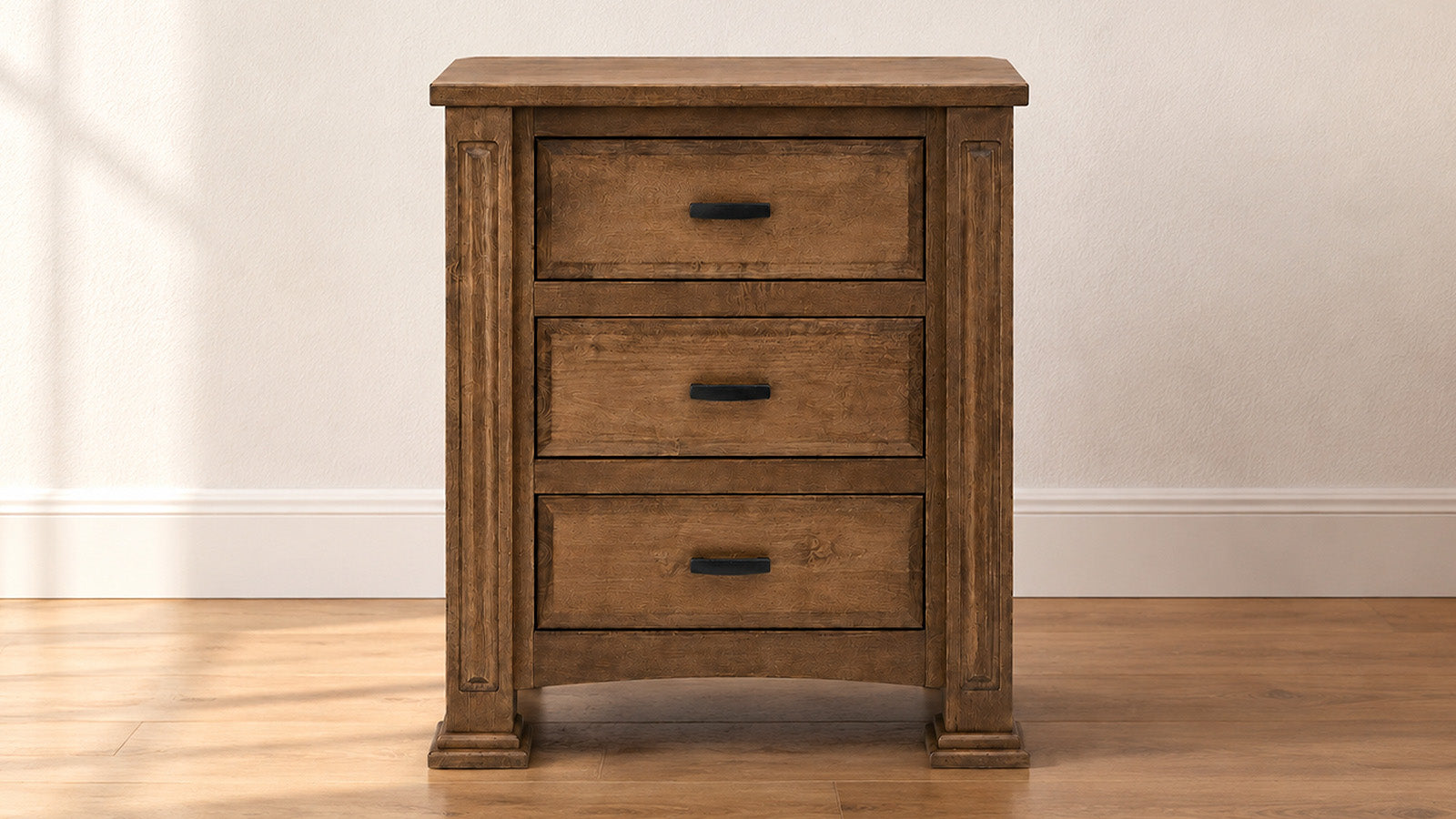 Lexington Amsih 3 drawer Solid Wood Nightstand
