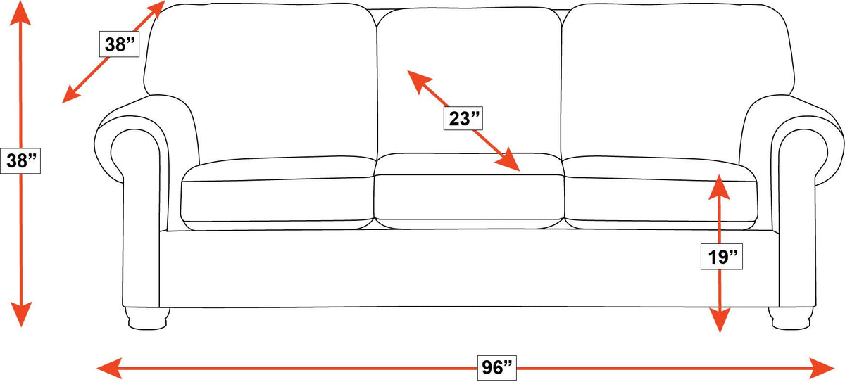 November Sky Leather Sofa