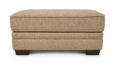 Tweed-Rebela Chestnut Ottoman | Revolution Performance Fabrics