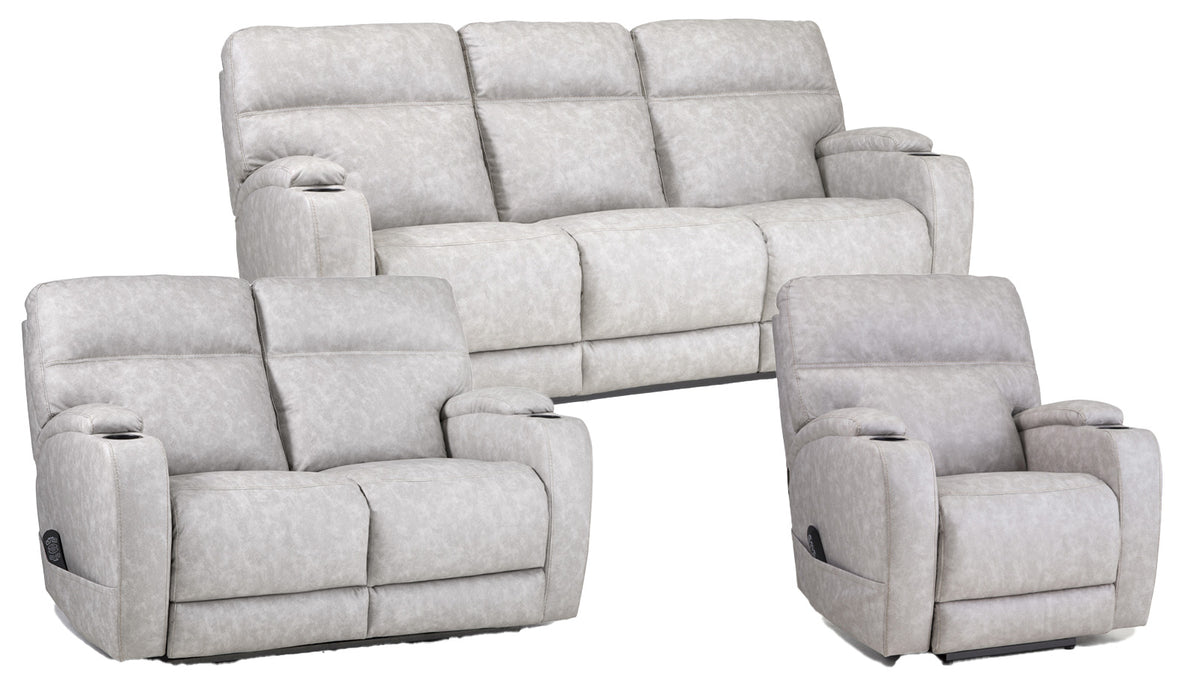 3 Pc Jaguar Pebble P3 Power Reclining  Set