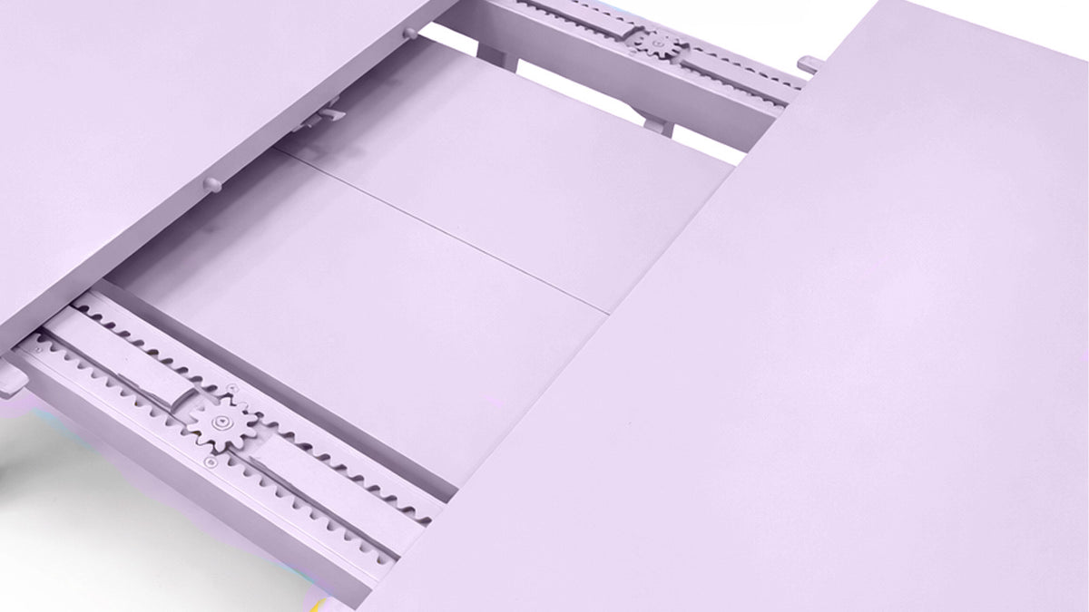 Close-up of a printer's paper tray with a white background