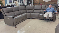Cougar Dark Grey P3 Power Reclining Zero Gravity Sectional