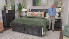 Soriah Modern Gray Nightstand
