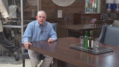 Huntsville 96" Solid Black Cherry Trestle Dining Table