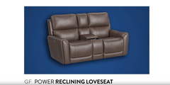 "Cougar dark grey power reclining sectional product demonstration video"