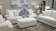 Oracle Cream Ottoman