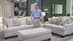 Venus Cream Sofa - Contemporary Elegance with Plush Comfort - Gallery Furniture