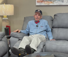 3 pc Rhino Gray Manual Reclining Set