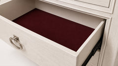 Whalen Brushed White Dresser/Mirror