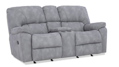 3 pc Rhino Gray Manual Reclining Set