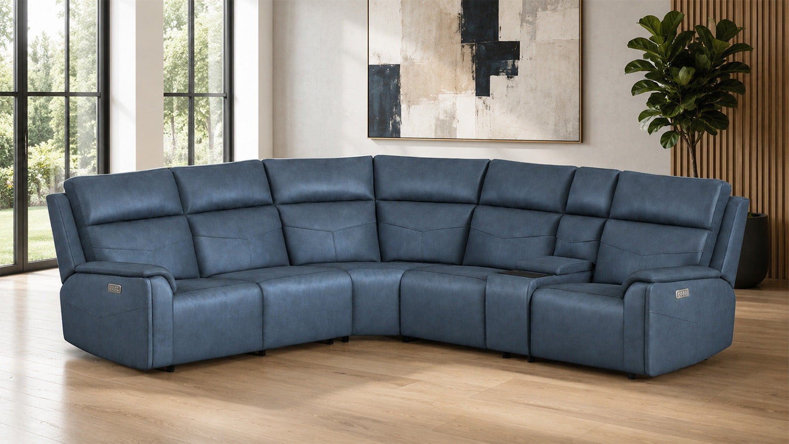 Thunderbird Admiral Blue Wedge | Mackdular Sectional Piece