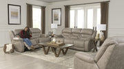 Skywalker Beige Power Recliner – Upholstered Living Room Chair Made in USA | Gallery Furniture