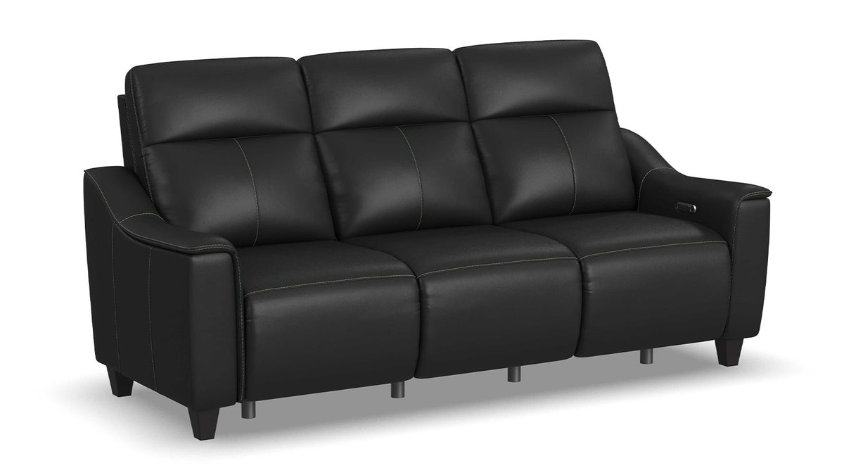 Black Leather Match 3-Piece Reclining Living Room Set