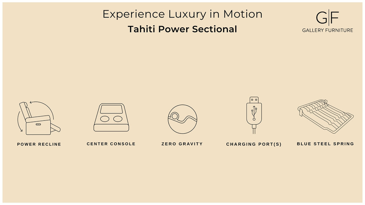 Tahiti Power Reclining Sectional