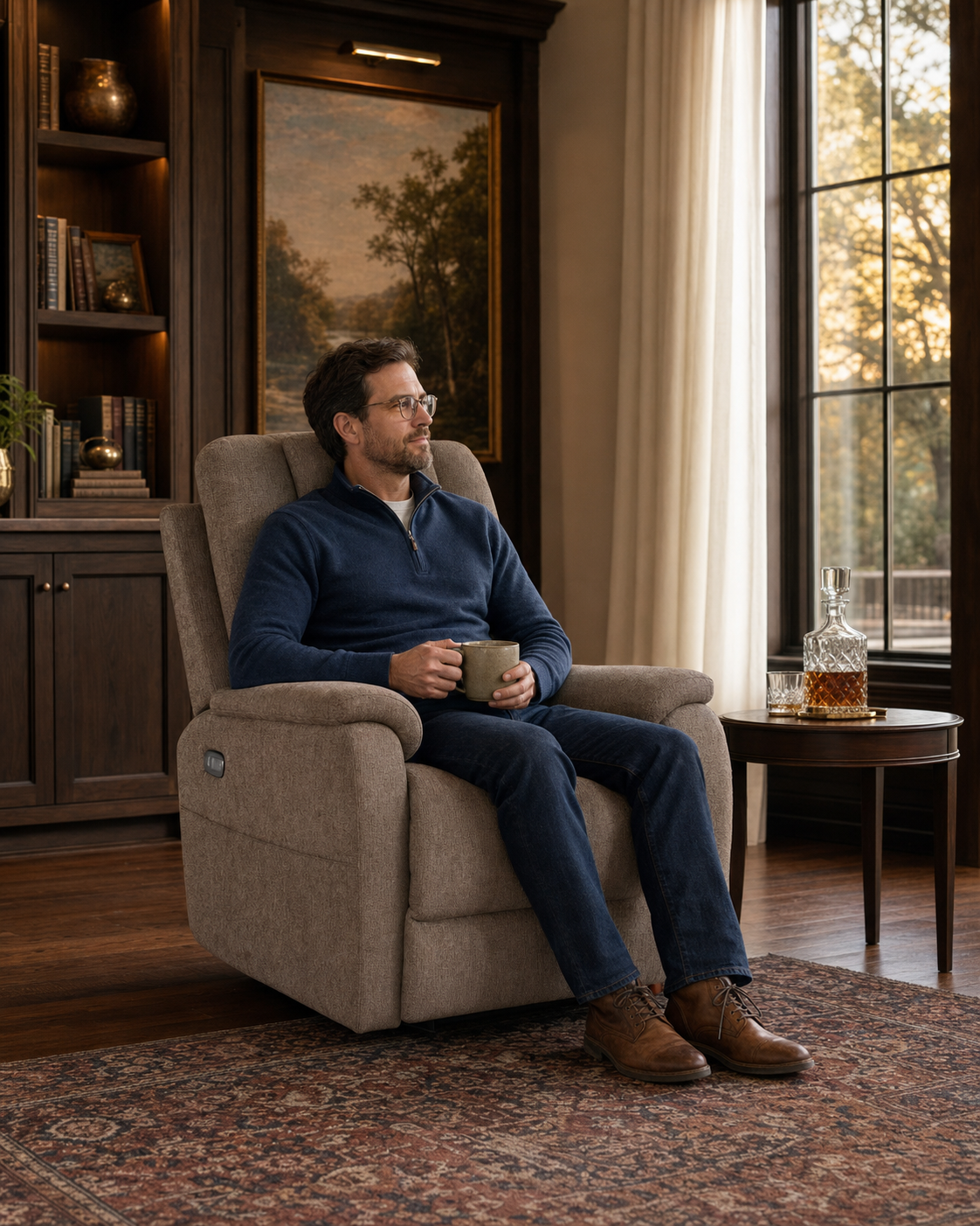 Man enjoying the Nanobionic fabric on a MacZcliner