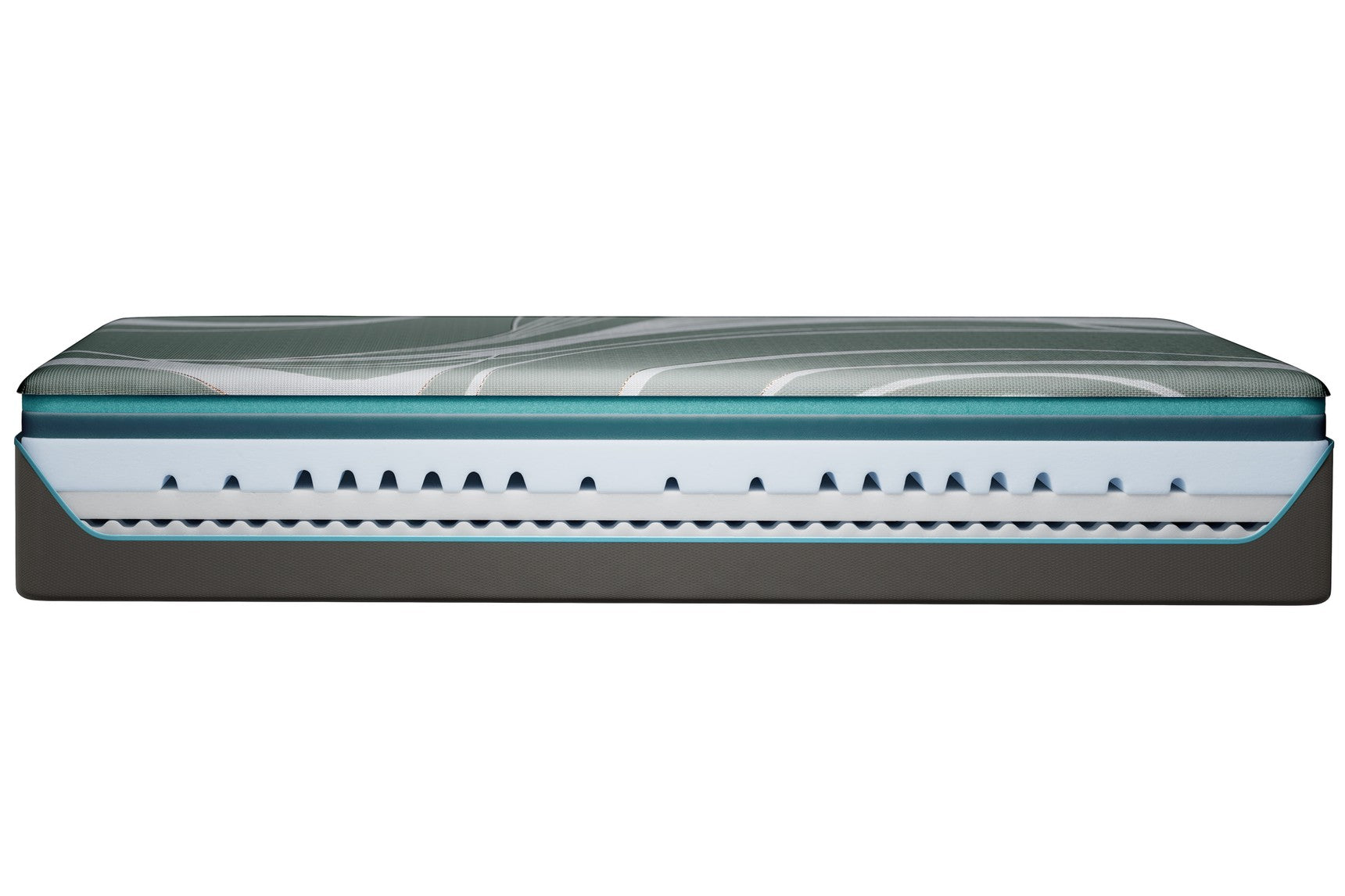 Tempur-Pedic mattress material cross-section